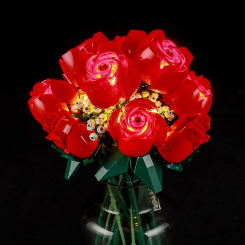BRIKSMAX Led Lighting Kit for Lego Bouquet of Roses - Compatible with Lego Icons Flower 10328 Building Set- Not Include Lego Set