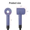 Silicone Case for Dyson Hair dryer washable Anti-Scratch Shockproof Dust proof travel protective Case Cover for Dyson Hair dryer Only for 2 Plug (light purple)