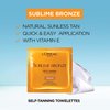 L'Oreal Paris Sublime Bronze Self-Tanning Body Towelettes, 6-Count (Pack of 2)