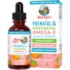 Prenatal & Postnatal Omega-3 Liquid Drops by MaryRuth's 800mg DHA & 8mg of EPA Per Serving | Overall Wellness for Mom & Baby | 2oz