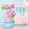 Ice Cream Birthday Decorations, 5 Pcs Dokuna Ice Cream Balloons 2nd Birthday Decorations for Girls, Giant Number 2 Foil Mylar Balloon, 2 Years Old Ice Cream Theme Birthday Party Supplies Decor (2nd)