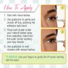 Ardell Winks Press-On Underlash Extensions - Pre-Glued, 30 DIY Lash Clusters, Easy Application, Individual Lashes with Applicator, 1-Pack