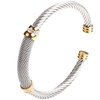 Dorriss Cable Bracelets for Women Thin Open Bangle Stainless Steel Personalized Elastic Adjustable Bangle Jewelry With Gift Box