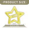 Metal Star Snap Hair Clips - Cute Yellow Small Y2K Star Barrettes, Hollow Non-slip Hairpins for Kids, Lovely Headpieces for Everyday Fashion and Party, 10PCS