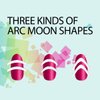 TailaiMei 36 Sheets 1368 Pieces French Manicure Nail Art Stickers, 3 Designs Self-Adhesive Nail Tips Guides for DIY Decoration Stencil Tools (3 Moon Shape Design, 36 Sheets)