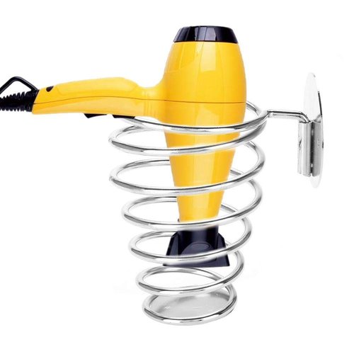Spiral Blower Stand, Spring Wall Mounting Hair Dryer Hanging Rack, Stainless Steel Hairdryer Blow...