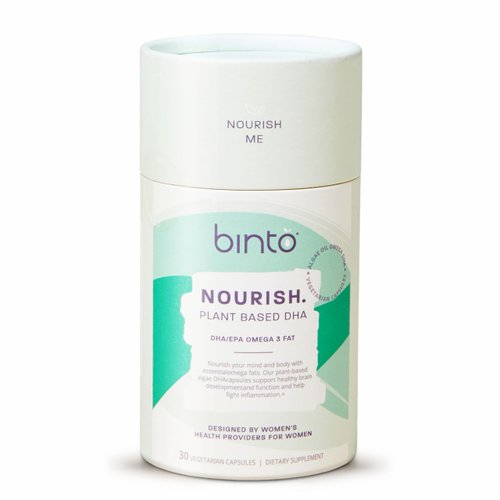 Binto Nourish Me DHA | Prenatal DHA/EPA Capsules | Plant-Based | Vegetarian Omega 3
