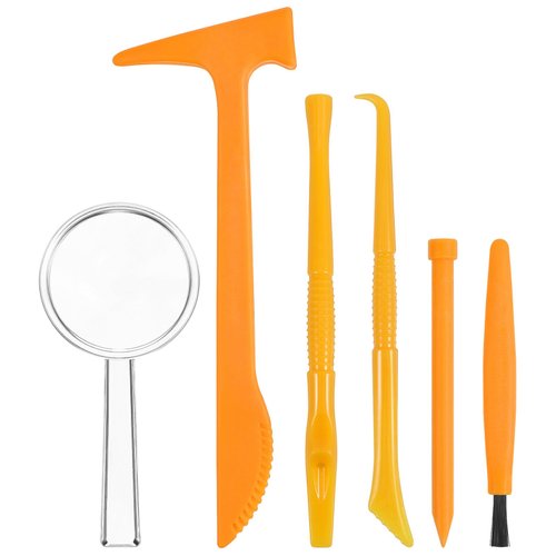 ibasenice 3 Sets Dinosaur Dig Tools Kit for Dino Fossils Educational Excavation Kits STEM Science Kits with Mini Hammer Chisel Brush Scraper for Gems Fossils for 15 Years Old