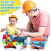 7 Pcs My 1st Toolbox Playset Stuffed Construction Tools Plush Toy Including Drill, Screwdriver, Handsaw, Hammer, Wrench, Plier and Zippered Tool Box for Toddlers Kids Christmas Birthday Party Favor