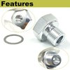 M16 1.5 Adapter to 1/8 NPT Oil Pressure Sensor Adapter Oil Pressure Sensor Adapter Fitting for LS Engine Swap LS1 LSX LS3 and for All GM LS Series Engines