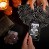 SUNHHX Tarot Cards Set, Tarot Cards for Beginners with Meanings on Them，Tarot Cards with Guide Book for Beginners
