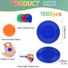 Coopay 1000 Pieces 10 Colors Plastic Poker Chips, 1 Inch Bingo Chips Bulk Learning Counters Disks Poker Card Game Chip, Counting Markers for Math Practice, Game Tokens and Teaching Rewards, 25 mm