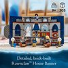 LEGO Harry Potter Ravenclaw House Banner Building Kit 76411-3D Harry Potter Room Wall Decoration, Great Gift Set for Boys Girls Kids, Hogwarts Castle Common Room, Luna Lovegood Minifigure and Wands