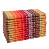Hausattire Reusable Napkins Cloth Washable 100% Cotton Salsa Stripe 18x18 Inch Dinner Napkins|Table Napkins for Spring Easter Basket Decor|Set of 12 Cloth Napkins for Home Banquet Wedding |Red Multi