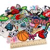 60pcs Random Assorted Styles Embroidered Iron on Patches, DIY Sew Applique Repair Patch Iron on/Sew on Patches for Backpacks,Pants,Clothes,Jeans,Jackets,Hat