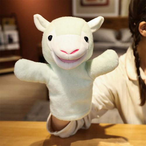 alpaca hand puppet, alpaca hand puppet plush animal hand puppet plush toy, Birthday children's parent-child interactive early education toys, Christmas, cute role-playing