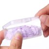 YSSZAM 100Pcs Purple Mini Portable Travel Soap Paper Sheets,Flower Shape Disposable Paper Soap Flakes, Hand Wash Cleaning Washing Hand Toiletry Paper Soap Sheets Foot & Hand Care
