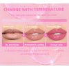 Cosmetics Color Changing Lip Oil V2, Magic Color Changing Lip Oil Cosmetics, Plumping Lip Oil Moisturizing Lip Gloss, Long Lasting Lip Glow Oil Non-sticky Warm Change Glitter Lip Tint (Pack of 1)
