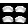 Boat Marine Cooler Mounting Kit for Yeti Igloo Engle Coleman (Set of 4) Black or White (White)