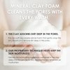 Fleuri - Mineral Clay Foam - Gentle Face Cleanser, Face Wash, Daily Facial Cleanser for Sensitive Skin, Moisturizing Face Wash for Normal to Dry Skin, Made in Japan, 3.5 fl oz, 100g