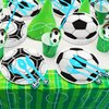100 Pcs Soccer Napkins, Soccer Pattern Birthday Party Napkins Disposable Paper Napkins for Soccer Theme Boy's and kid's Birthday, Baby Shower, Game Day Party Supplies