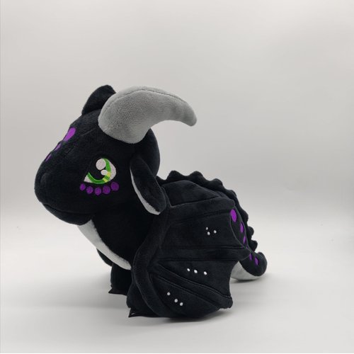 EASELR Wings of Fire Dragon Plush Toy Rainwing Dragon Stuffed Animals Pterosaur Plush Flying Dragon Pillow Plushies Gifts for Fans Kids Boys Girls (Nightwing)