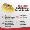 Shurhold 960 6 Inch Soft Bristle Brush, Deck Brush with Soft Yellow Polystyrene Bristles