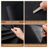 Zibropus Leather Repair Tape Black, Self Adhesive Leather Repair Patch Kit, Breathable Vinyl Leather Patch for Sofa Furniture Car Interior Seat Office Chair (Perforated, 3.9x59 inch)