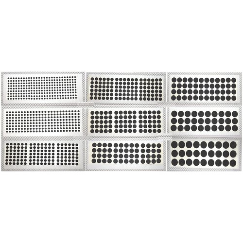 Black Velvet Dot Bindi Tattoo Stickers Set of 9 Cards Adhesive Body Jewelry Bindis Bridal face be...