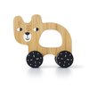 Wee Gallery Bear Push Toy, Rolling Toy, Classic Motion Toys for Child Motor Skills, Balance, Roll Along Play, and Animal Nursery Decor (Baby, Toddler, Kids)