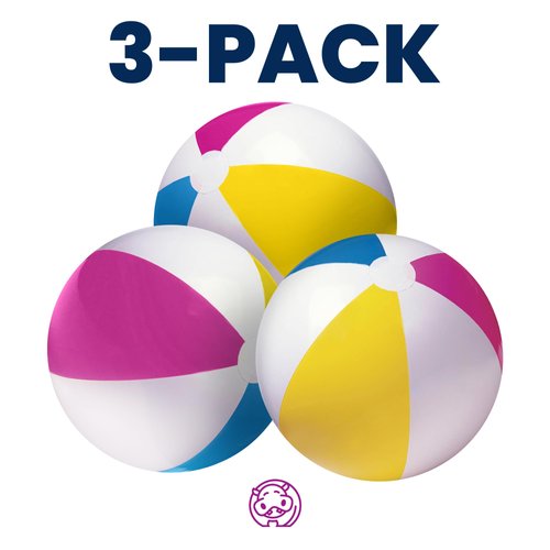 Happy Hippo 24" Beach Ball (Pack of 3)