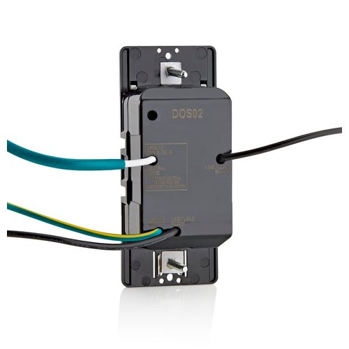 Leviton DOS02-1LI Motion Sensor Light Switch, Motion Activated, Auto-On/Auto-Off, 2A, No Neutral Wire Required, Single Pole, Ivory