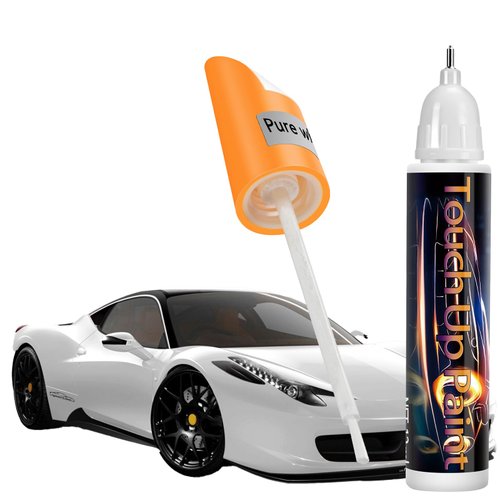 Touch Up Paint for Cars, Easy & Quick Auto Car Paint Scratch Repair, Two-In-One Automotive Car Touch Up Paint Scratch Remover Pen for vehicles, Erase Car Scratches Touch Up Paint Pen (White)