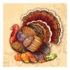 Creative Converting 317046 16 Count Paper Beverage Napkins, Thanksgiving Splendor