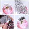 10 Rolls Retro Holographic Nail Foil Transfer Stickers Black Lace Laser Foils Nail Art Supplies Starry Paper Designs for Acrylic Decorations Women DIY Nail Arts Manicure Wraps Charms