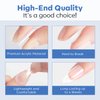 modelones Short Square Nail Tips, Pre-shaped Gel x Nail Tips Full Cover Fake Nails Soft Gel Acrylic Nail Tips Nail Extension False Gel x Nail Kit 216PCS 12Sizes