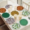 60Pcs Jungle Safari Party Paper Plates for Wild Animal Party Decorations 7In Zoo Animal Dessert Plates Disposable Tableware Dinnerware Set for Baby Shower Birthday Safari Themed Party Supplies