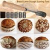 Bread Proofing Basket Set of 2 for 9 Inches Round Shaped Dough Basket with Liner, Dough Scraper, Silicone Brush, Bread Lame (Set of 2, Round 9" & Accessories)
