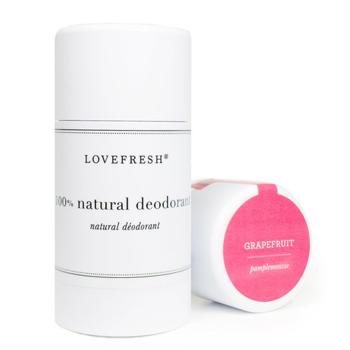 Lovefresh - Natural Deodorant Stick | Handmade, All-Natural, Non-Toxic, Clean Beauty (Grapefruit, 3.7 oz | 109 ml)