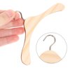 Wooden Dolls Clothes Hangers 10pcs Wooden Dolls Clothes Hanger Mini Doll Hanger Doll Dress Outfit Holders Dollhouse Miniature Accessories for Doll Closets, Pet Hangers (4.68in)