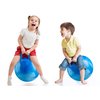 Hopper Ball with Handle for Kids - 20-inch (50cm) Bouncy Balls for Kids, Blue Jumping Ball for Kids Kangaroo Hippity Hop Balls, Sit and Spin Bouncing Ball with Handle and Hand Pump