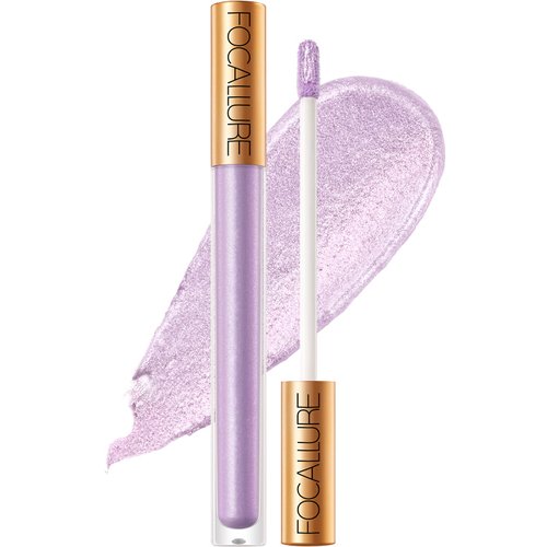 FOCALLURE Metallic Chameleon Liquid Lipstick, Glitter Lip Gloss, Shimmery Finish, Nonstick Cup Lip Makeup for Costume, Cosplay, Rave Festival, 10 ALEXANDRITE