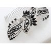 Faship Gorgeous Black Rhinestone Crystal Huge Big Floral Hair Comb