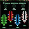 Christmas Party Favors, 4PCS Christmas Lights Necklace, LED Christmas Accessories, 3 Modes Christmas Necklaces, Colorful Snowflakes Bulbs Christmas Lights Necklace Light Up for Kids Family Gathering