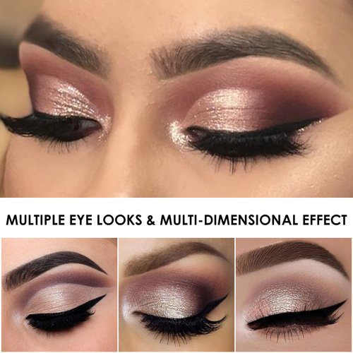 FOCALLURE 2PCS Liquid Glitter Eyeshadow,Metallic Shimmer Eye Shadow,Long Lasting Waterproof Eye Makeup,High Pigmented Quick-Drying Sparkling Eyeshadow Highlighter,Tiramisu