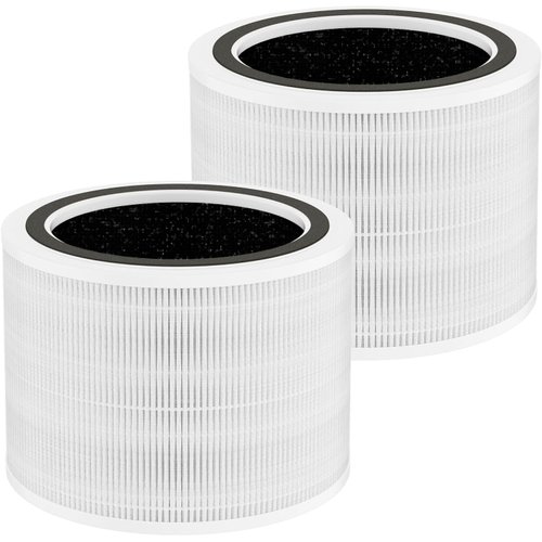 2 Pack Core 200S Replacement Filter Compatible with LEVOIT Core 200S Air Purifier, H13 True HEPA & Activated Carbon, Core 200S-RF