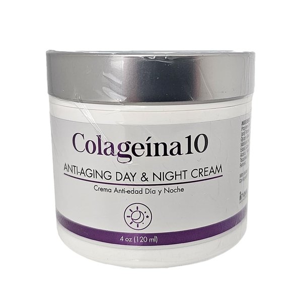 Colageina 10 Day and Night Cream, Anti-Aging - 4 fl oz