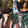 Miman Hair String for Braids Dreadlocks DIY Braided Hair Wrap Colorful Styling Hair Braiding Yarn Hair Strings for Hip-hop Hair Accessories
