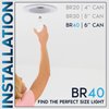 Luxrite BR40 LED Light Bulbs, 85W Equivalent, 3500K Natural White, Dimmable, 1100 Lumens, LED Flood Light Bulb, 13W, E26 Medium Base, Indoor/Outdoor - Perfect for Office and Recessed Lighting (2 Pack)