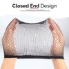 Fandamei Wig Cap, 4PCS Black Mesh Wig Cap Net, Closed End Hair Mesh Net Wig Caps, Liner Weaving Caps for Women, Men, Kids